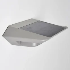 Lampe solaire Camden LED Gris, 1 lumière, Détecteur de mouvement