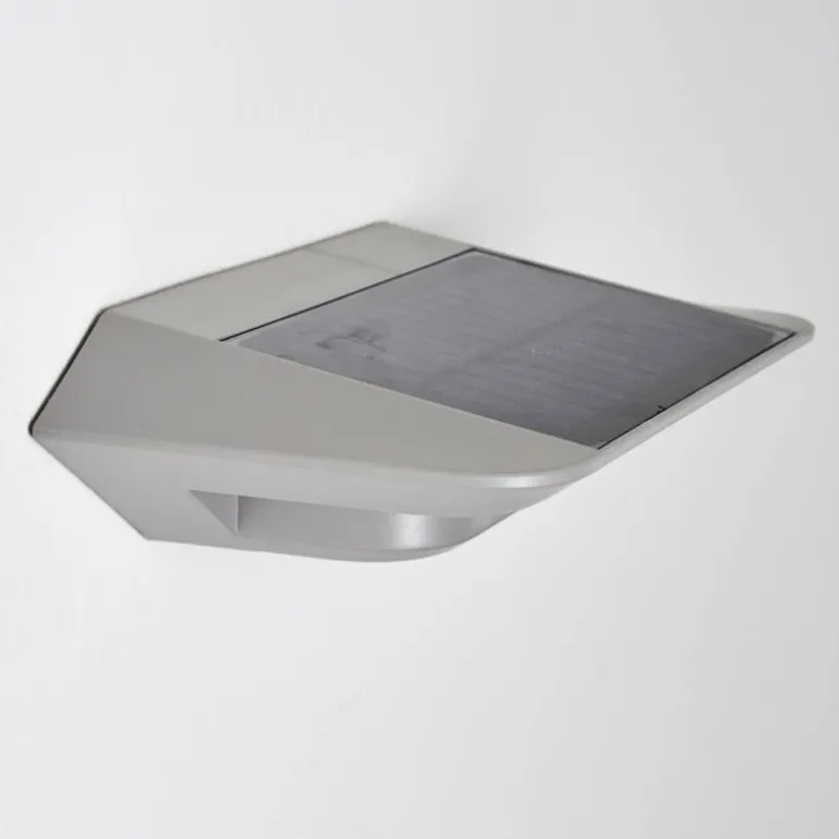 Lampe solaire Camden LED Gris, 1 lumière, Détecteur de mouvement