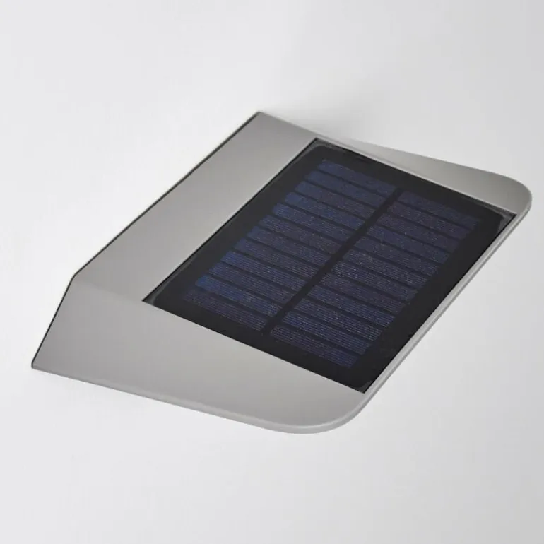 Lampe solaire Camden LED Gris, 1 lumière, Détecteur de mouvement