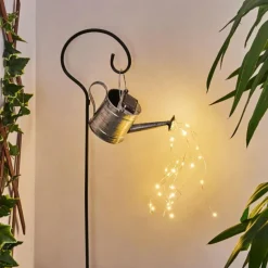 lampe solaire Dalen LED Noir, Argenté, 28 lumières