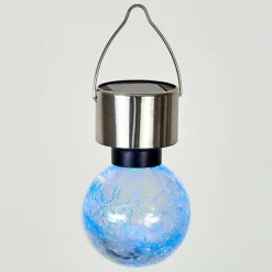 Lampe solaire Falco LED Acier inoxydable, 1 lumière, Changeur de couleurs