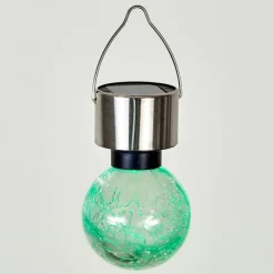 Lampe solaire Falco LED Acier inoxydable, 1 lumière, Changeur de couleurs