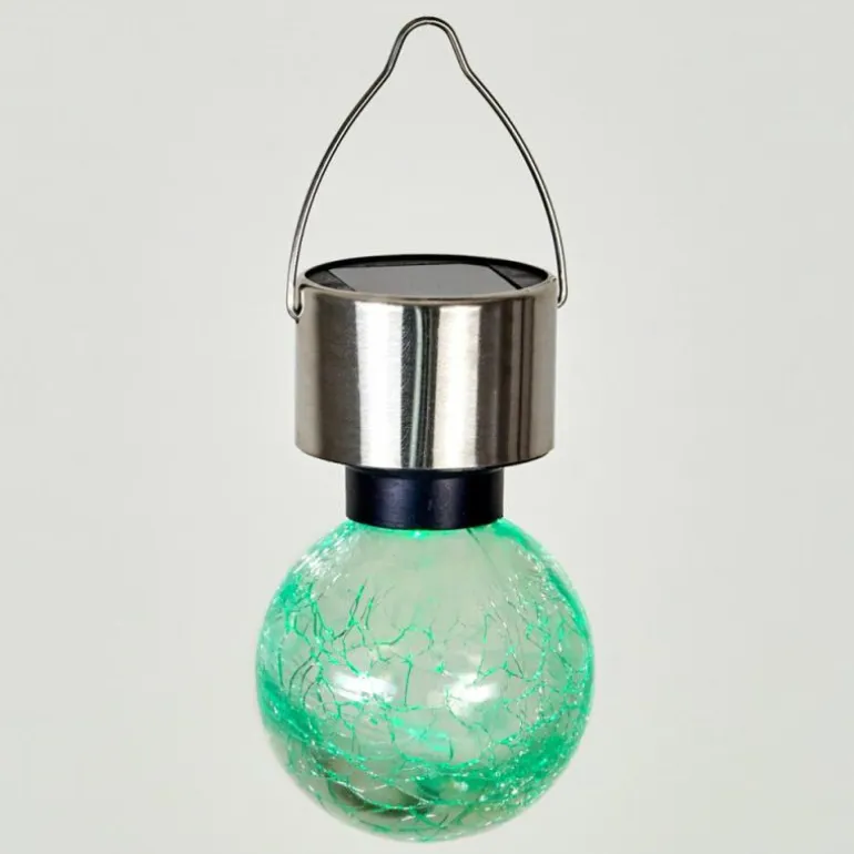 Lampe solaire Falco LED Acier inoxydable, 1 lumière, Changeur de couleurs