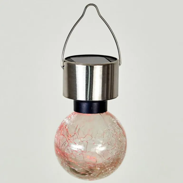 Lampe solaire Falco LED Acier inoxydable, 1 lumière, Changeur de couleurs