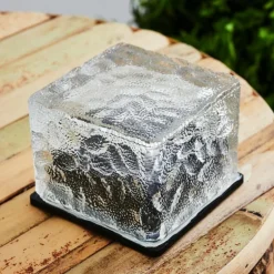 lampe solaire Gressela LED Noir, Blanc, 1 lumière, Changeur de couleurs