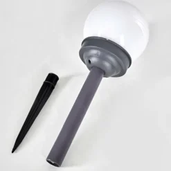 Lampe solaire Hakon LED Gris, 1 lumière