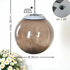 lampe solaire Horsens LED Blanc, 1 lumière