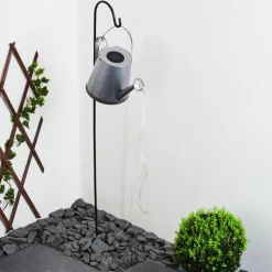 lampe solaire Isernia LED Rouille, Argenté, 80 lumières