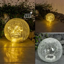 lampe solaire Jurmala LED Transparent, 1 lumière