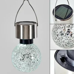 Lampe solaire Ledoux Acier inoxydable, 1 lumière