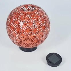 lampe solaire Leonard LED Rouge, Noir, 1 lumière