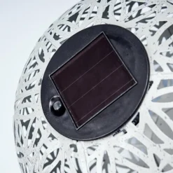 lampe solaire Leonard LED Noir, Blanc, 1 lumière