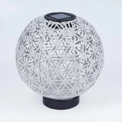 lampe solaire Leonard LED Noir, Blanc, 1 lumière