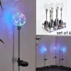 lampe solaire Liberec LED Argenté, 1 lumière, Changeur de couleurs