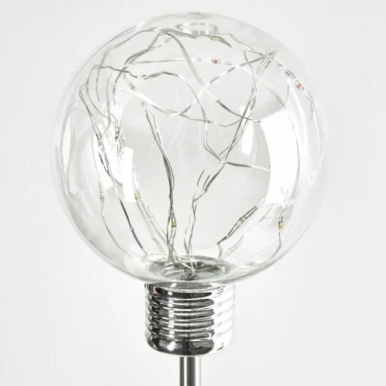 lampe solaire Liberec LED Argenté, 1 lumière, Changeur de couleurs