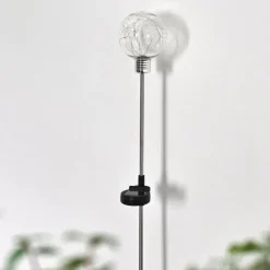 lampe solaire Liberec LED Argenté, 1 lumière, Changeur de couleurs