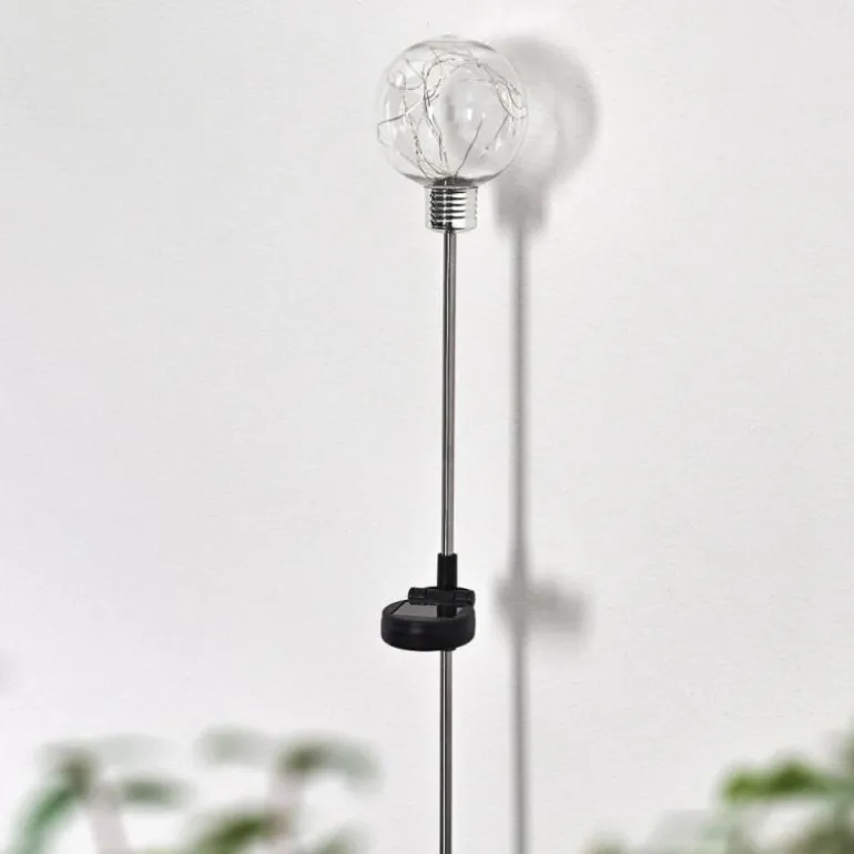 lampe solaire Liberec LED Argenté, 1 lumière, Changeur de couleurs