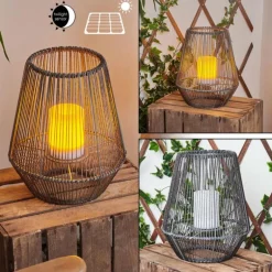 lampe solaire Mendola LED Gris, 1 lumière