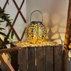lampe solaire Moreland LED Cuivre, Noir, Argenté, 1 lumière