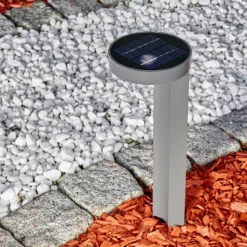 Lampe solaire Portmore LED Gris, 1 lumière