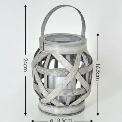lampe solaire Roanoke LED Gris, 1 lumière