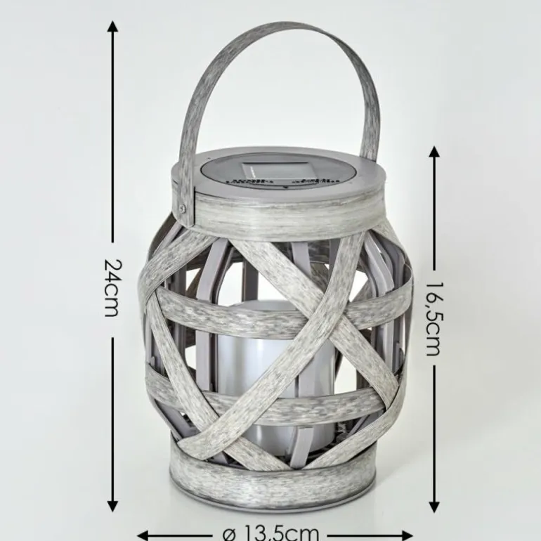 lampe solaire Roanoke LED Gris, 1 lumière