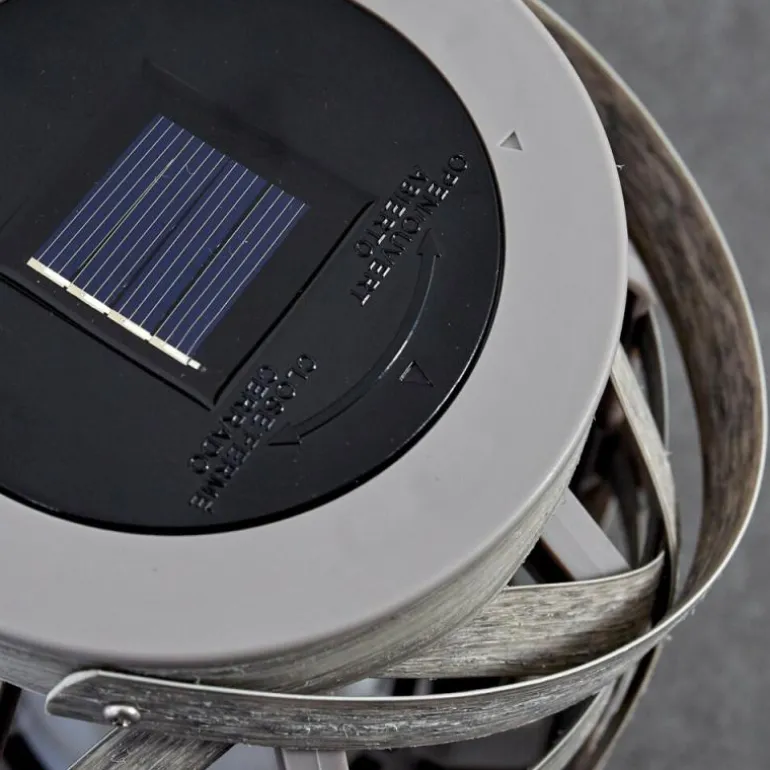 lampe solaire Roanoke LED Gris, 1 lumière