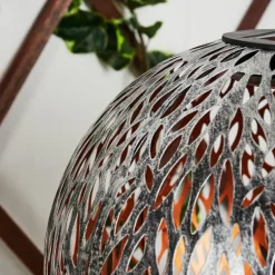 lampe solaire Samoao LED Cuivre, Noir, Argenté, 1 lumière
