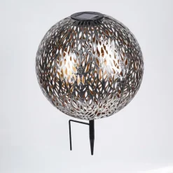 lampe solaire Samoao LED Cuivre, Noir, Argenté, 1 lumière