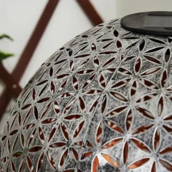lampe solaire Samoao LED Cuivre, Noir, Argenté, 1 lumière