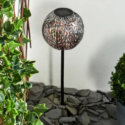 lampe solaire Samoao LED Cuivre, Noir, Argenté, 1 lumière