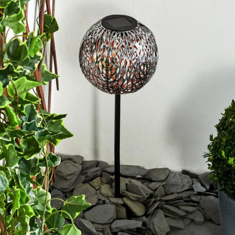 lampe solaire Samoao LED Cuivre, Noir, Argenté, 1 lumière