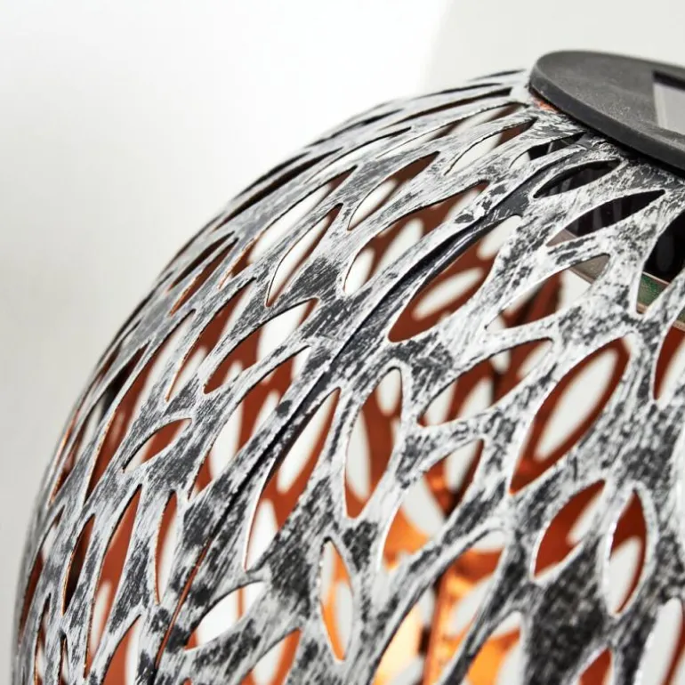 lampe solaire Samoao LED Cuivre, Noir, Argenté, 1 lumière