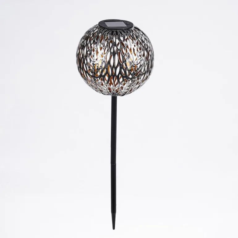 lampe solaire Samoao LED Cuivre, Noir, Argenté, 1 lumière