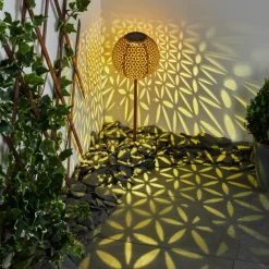 lampe solaire Samoao LED Rouille, Noir, 1 lumière