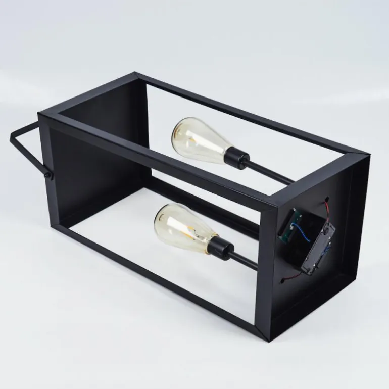 lampe solaire Sciolze LED Noir, Transparent, 2 lumières
