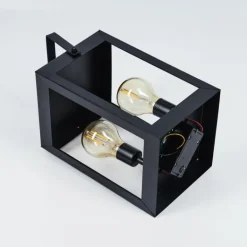 lampe solaire Sciolze LED Noir, Transparent, 2 lumières