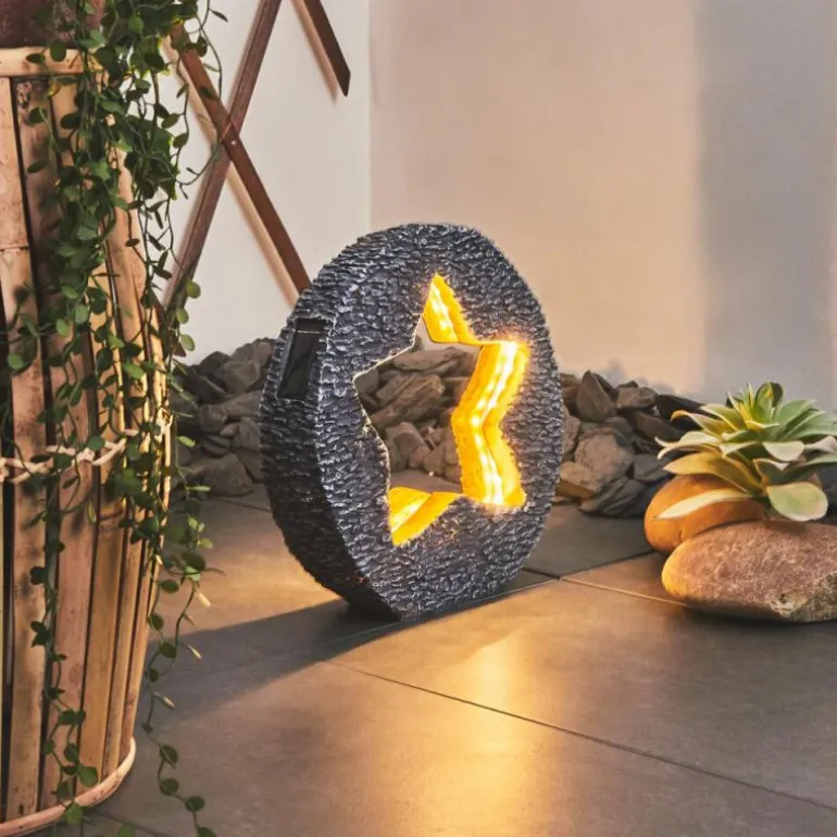 lampe solaire Siviri LED Bronze, Gris, 48 lumières