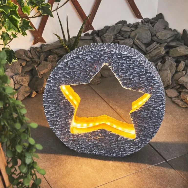 lampe solaire Siviri LED Bronze, Gris, 48 lumières