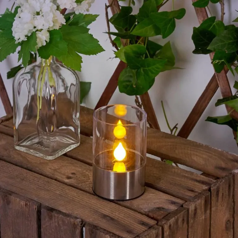 lampe solaire Wroclaw LED Argenté, 1 lumière