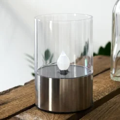 lampe solaire Wroclaw LED Argenté, 1 lumière