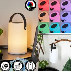 Lampe solaires Acebal LED Noir, Blanc, 1 lumière, Changeur de couleurs