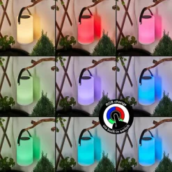 Lampe solaires Acebal LED Noir, Blanc, 1 lumière, Changeur de couleurs