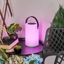 Lampe solaires Acebal LED Noir, Blanc, 1 lumière, Changeur de couleurs