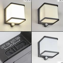 Lampe solaires Burseryd LED Anthracite, 1 lumière, Détecteur de mouvement