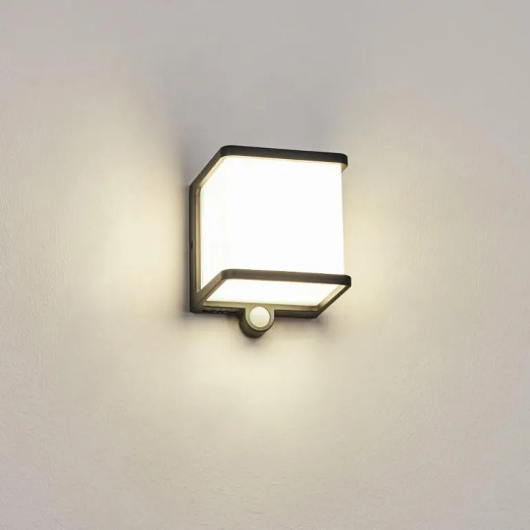 Lampe solaires Burseryd LED Anthracite, 1 lumière, Détecteur de mouvement