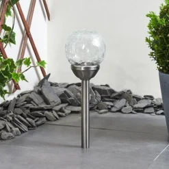 Lampe solaires Carbonia LED Nickel mat, 1 lumière