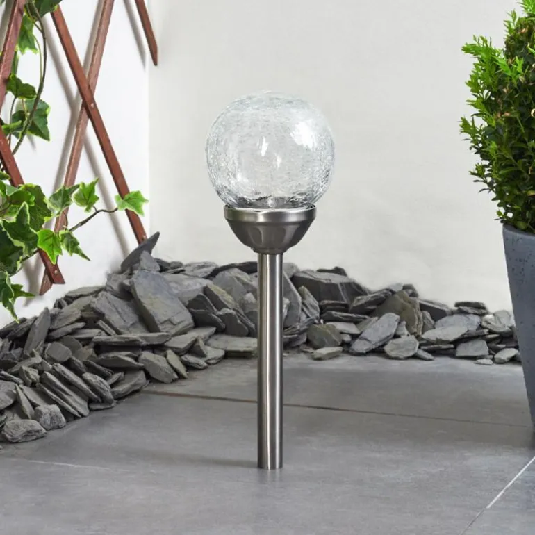 Lampe solaires Carbonia LED Nickel mat, 1 lumière