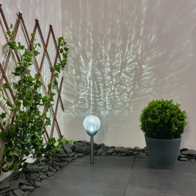 Lampe solaires Carbonia LED Nickel mat, 1 lumière