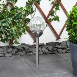Lampe solaires Carbonia LED Nickel mat, 1 lumière